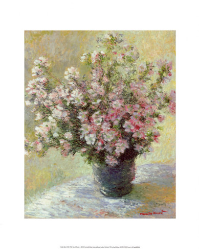 Vase Of Flowers-Claude Monet Painting